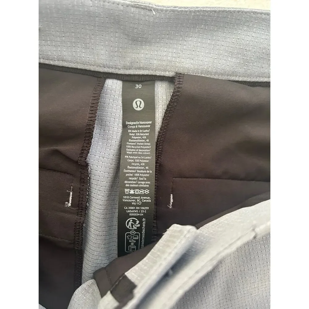 Lot of Lululemon Pants Mens 30 Gray Commission Slash Pockets Chino Trousers XC